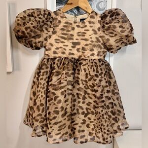 Bardot Junior Kids Juliet Leopard Dress Size 4T